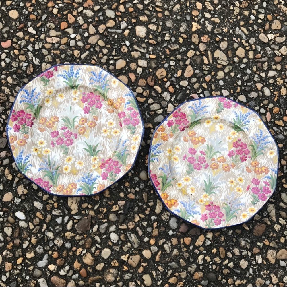Royal Winton Grimwades chintz plates shabby chic